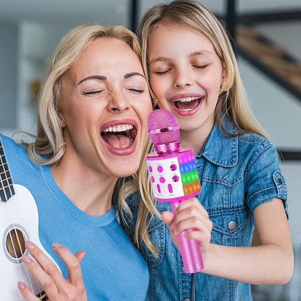 Bluetooth Karaoke Mikrofon til Børn og Voksne: Trådløs Karaoke Mi