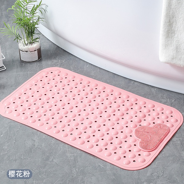 （Pink）Antislip, skimmelresistent, superlang maskinvaskbar måtte
