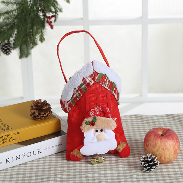 5st Christmas Snow House Apple Bag födelsedagspresent Handväska Creativ