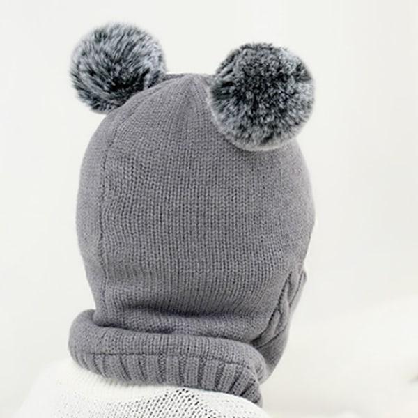 Plush tjock öronmuffmössa för pojkar och flickor, varm vintermössa