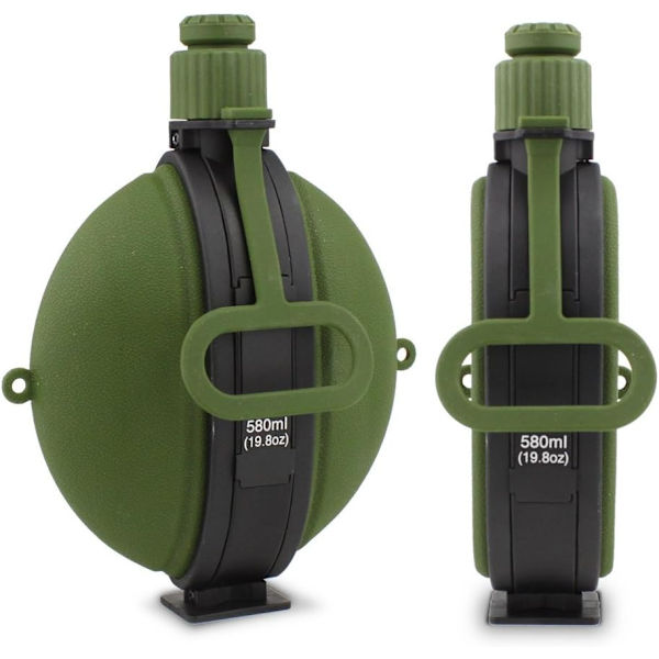 580ML/19.8OZ Vikbar Militär Vattenflaska Fällbar Vattenkokare