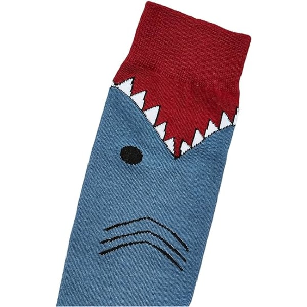 Shark mens Funny Animal Novelty Crew Socks