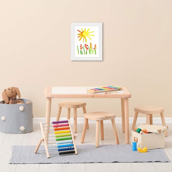 My Little Davinci trä tavelram 20 ark konstverk - barn DX white