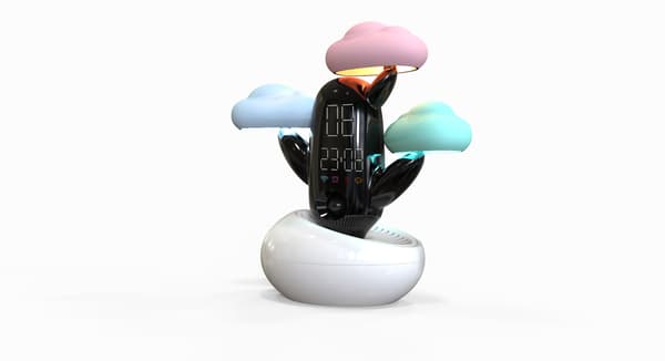 Vädertidslampa Smart väckarklocka Multifunktionell Bluetooth