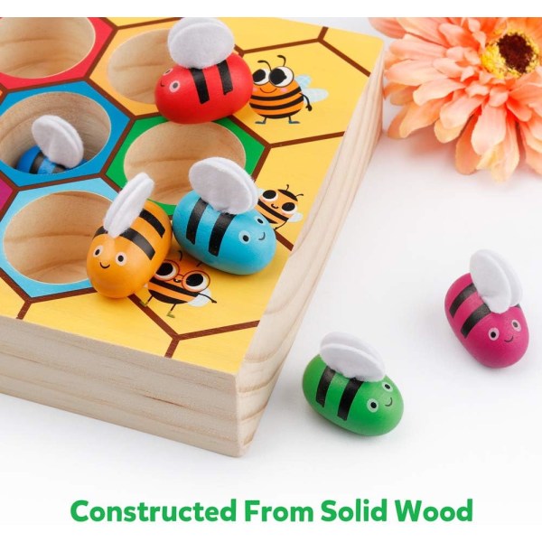 Finmotorisk leksak för toddler , matchande spel från bee till kupa, Mo