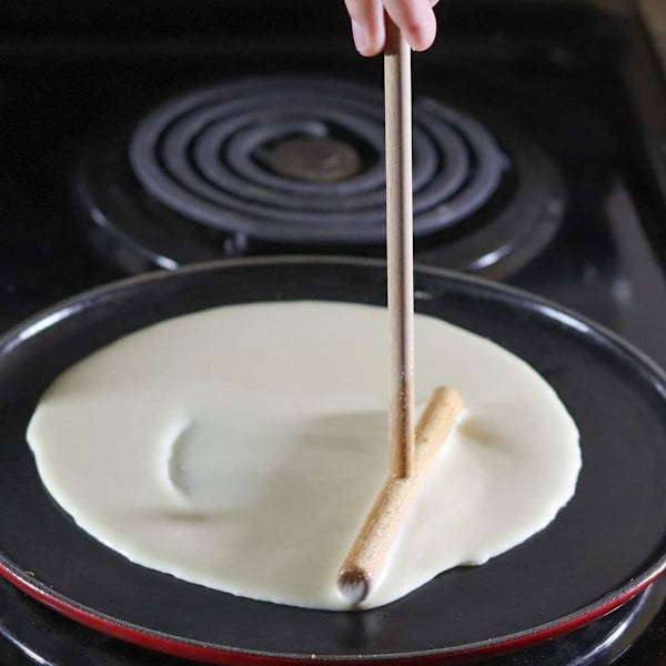 Træ Crepe Spatel i Crepiere Rake, Crepe Sæt af 2 Dispenser