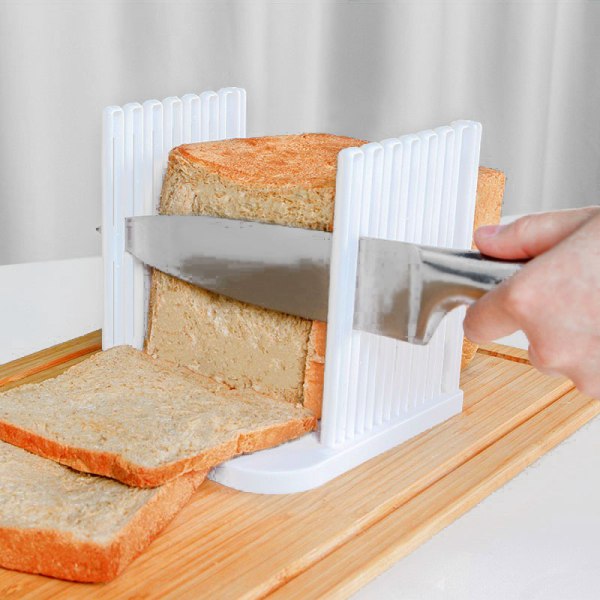 Brød Toast Bagel Sandwich Slicer Sammenleggbar Justerbar Thicknes