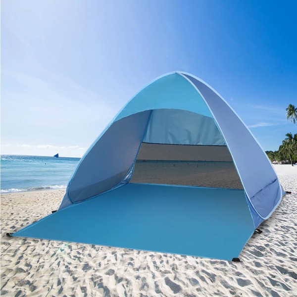 1 Pakk Foldbar Enkel Rask Åpne Strandtelt Helt Automatisk Teltet H