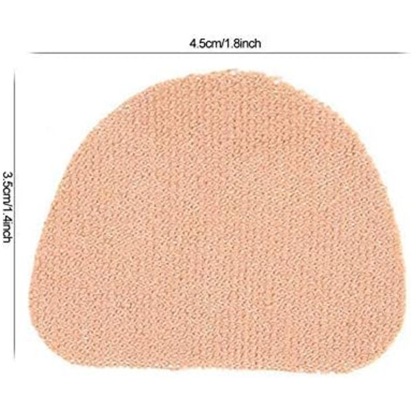 30 stk. 4,5 x 3,5 cm Strikket Adhæsiv Pedi-Pad Anti-Slid Hæl Puder S
