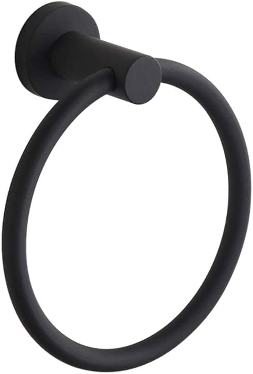Väggmonterad Handduksring i 304 Rostfritt Stål med Gummiband