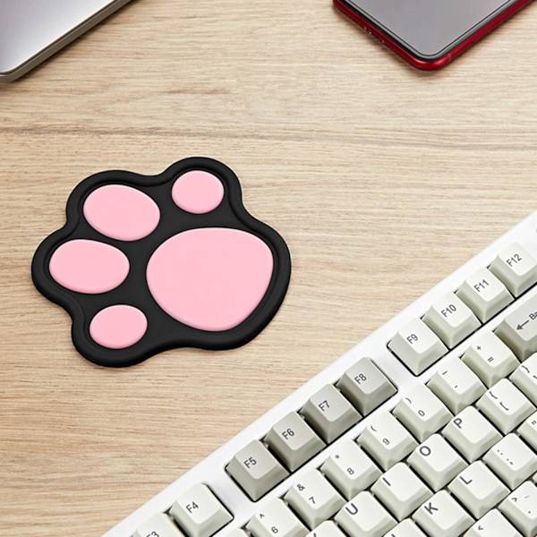 Kattens Pote Koppen Matte, Silikon Gummi Koster, 3D Kattens Pote Koppen Matte for Co