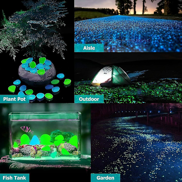 300 st Shinning Pebble Garden Fish Tank Pool Färg L DXGHC