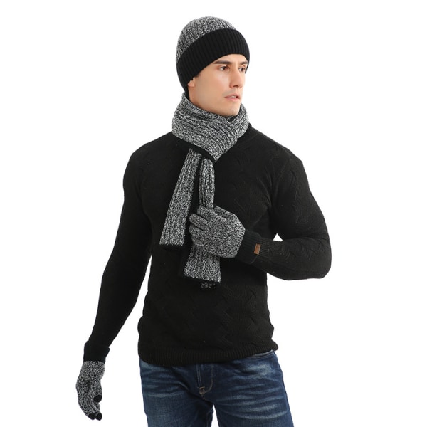 Hatt, skjerf, hansker, tredelt sett, tykkere, varm og fas DXGHC