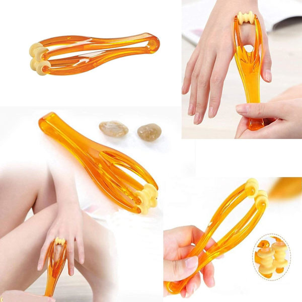 5 stycken Orange Fingerledsmassager Handhållen Blodcirkulation