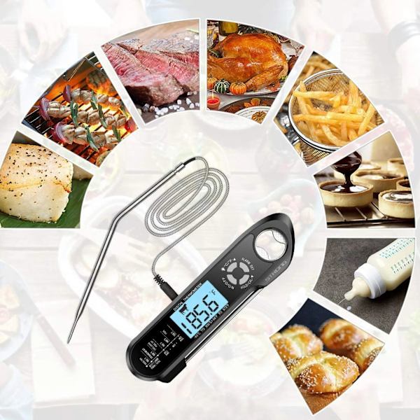 Kjøkkentermometer, Grilltermometer, Øyeblikkelig Avlesning Matlaging T