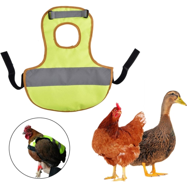 Kyckling-Anka Väst - Reflekterande Väst för Fjäderfä Kycklingkläder H