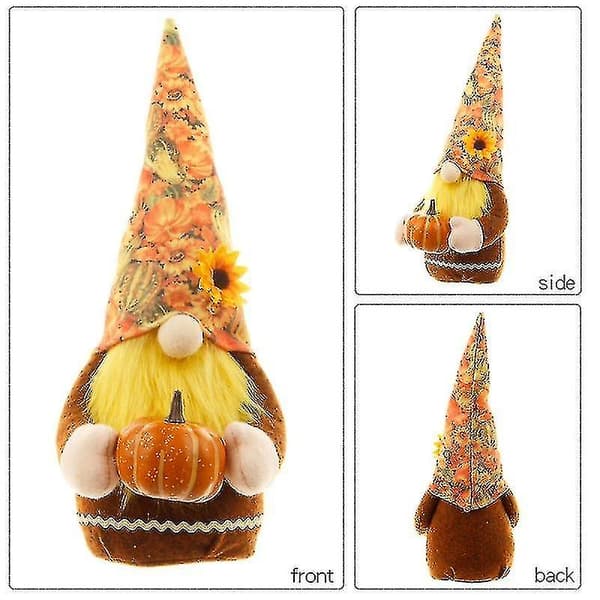 Thanksgiving Ansiktslös Docka Höst Rudolph Tomte Ornament (2st, DXGHC)