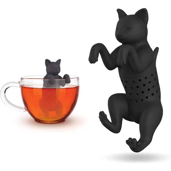 (Svart) Infuser Tea Infuser Filter Silikon Te Infusers Leaf Tea