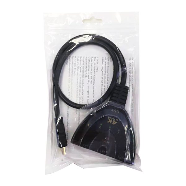 HDMI-växlare 3-i-1-ut 4K videoväxlare 3*1 hd 4K*2K HDMI sw