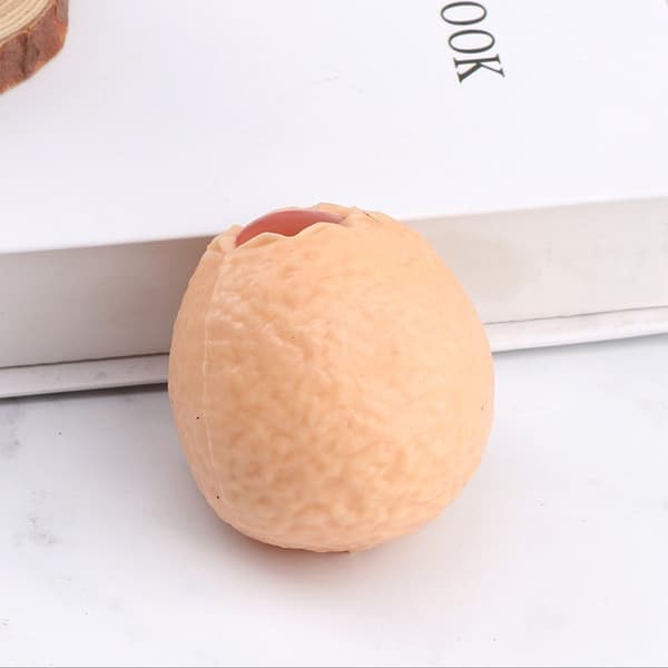 （Färg slumpmässig）6 st Knyckbara Ventbollar Dinosaurie Ägg Barn