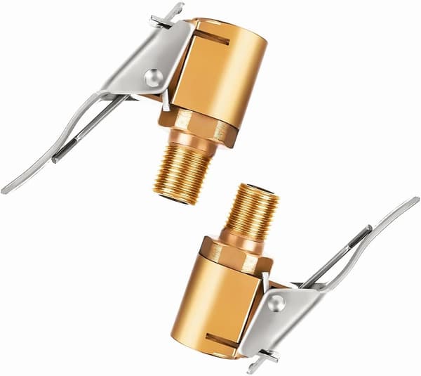 Bil Däckventil Adapter, 8mm Mässingsspets Pumpuppblåsningsventil Cl DXGHC