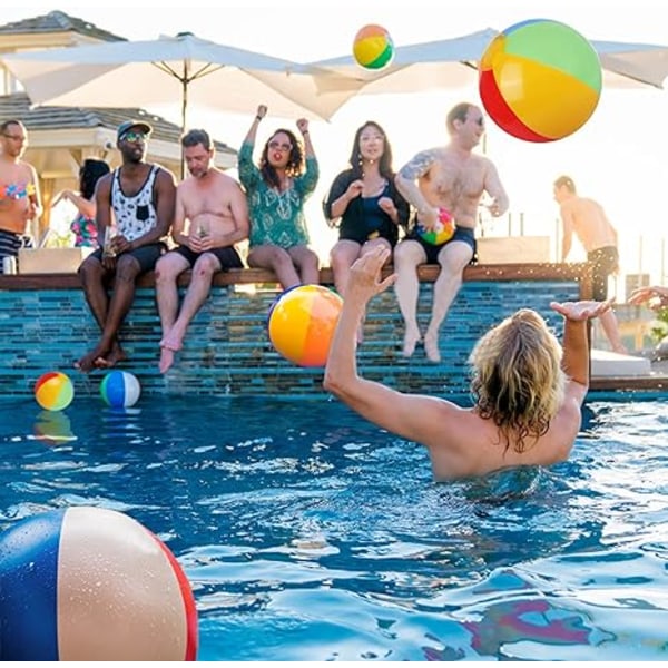 Strandbolde Børne Pool Party Legetøj 12\" Oppustelige Blæsebolde Bul