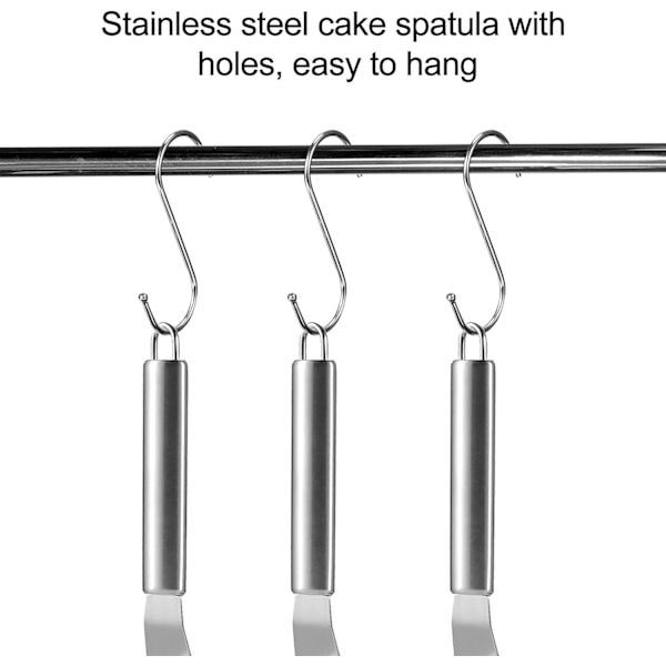Vinklet Patisserie Spatel, Rustfrit Stål Paddelspatel, Decora