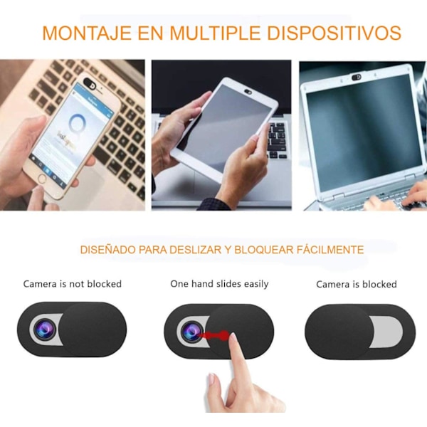 4 stk. Webkameradeksel, Ultratynn Kamerabeskyttelse for Tablet, L DXGHC