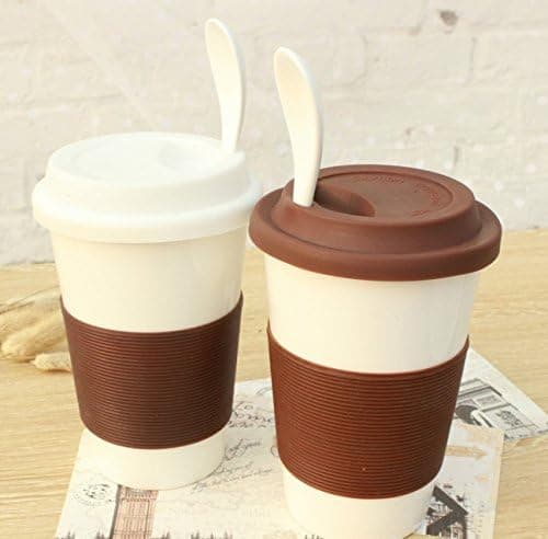 3 Svarta och 3 Kaffe Återanvändbara Läcksäkra Silikonlock (6-pack)