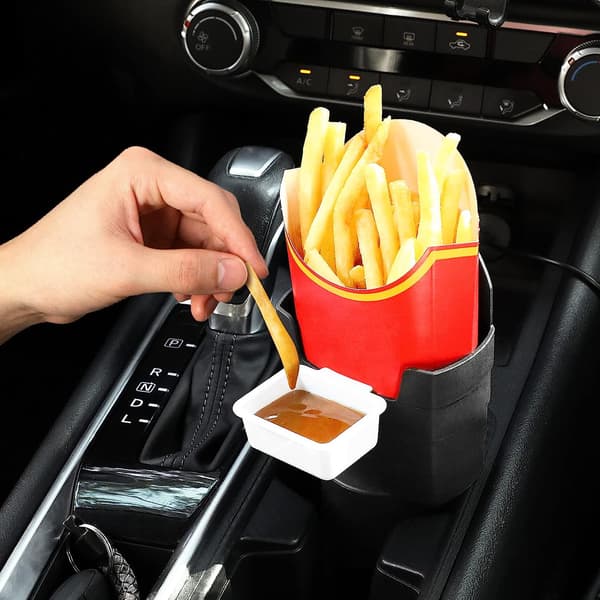 Pommes Frites- och Såshållare Set, Vit Elefant Present Idé