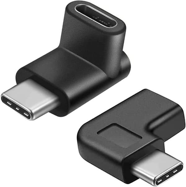 2 stk 90 Graders USB-C Type C Han til Hun Adapter, Op og Ned DXGHC