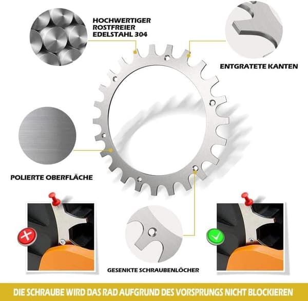 Premium Stål Pigger for Worx Landroid Modell S/M Robotgressklipper