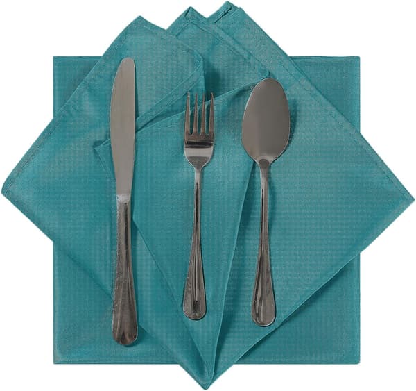 Stofservietter 15,7 * 15,7 tommer Vaskbare Polyester Middagsservietter Så