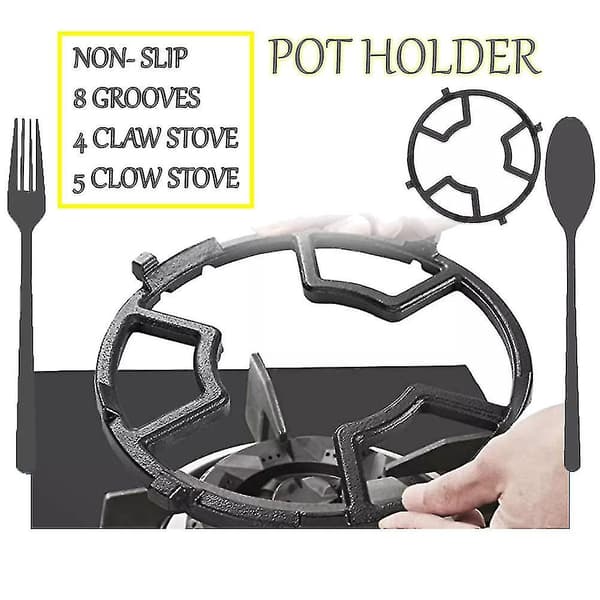 3 Pack Non Slip Cast Iron Stove Holder Compatible With Kitche DXGHC