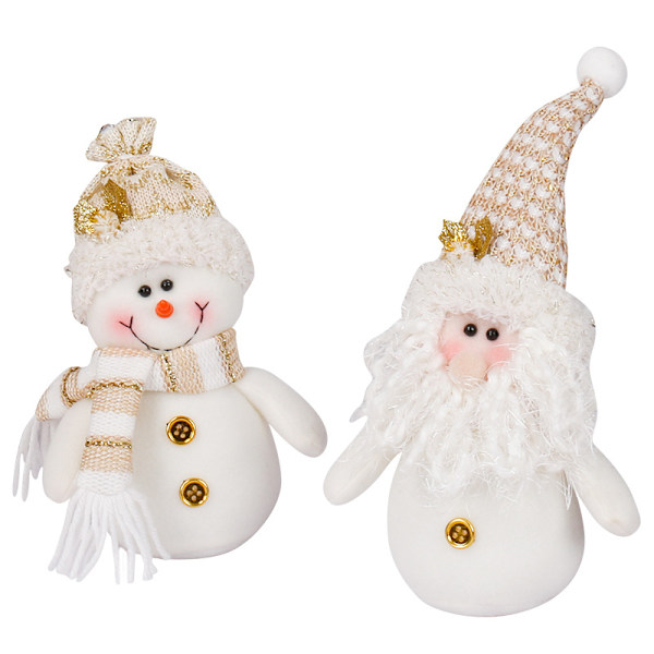2 st julpynt Tomte snögubbe jultomte docka jul
