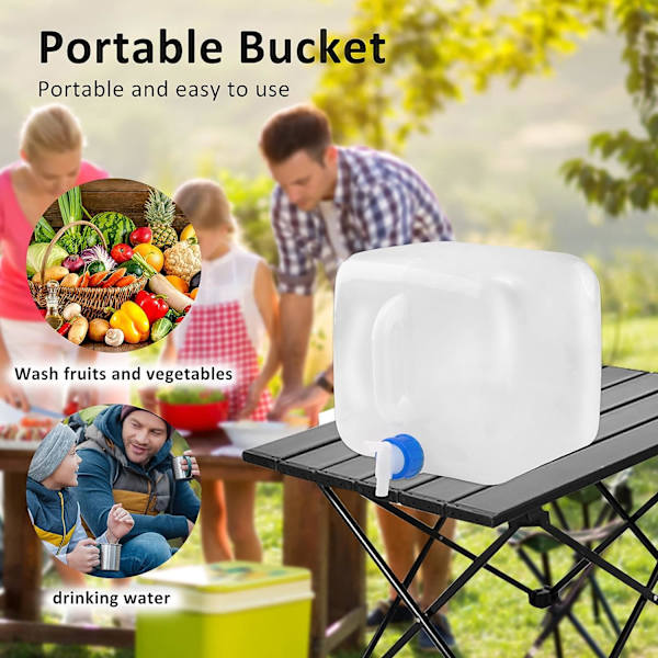 Foldbar Vanddunk Collapsible Vandtank med Hane Stor C