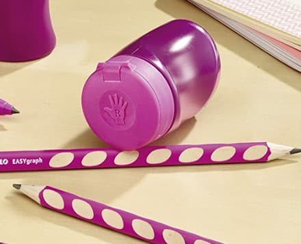 Ergonomisk Pennavässare - Rosa - Med Sänka - Höger Händer