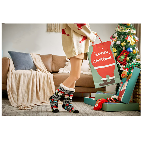 Slippersokker, Vinter Damer Antislip, Vinter Bomulds Sokker Dovendyr