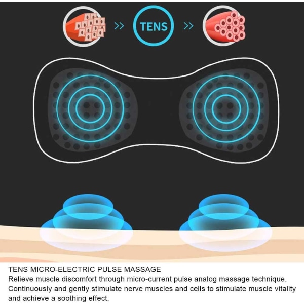 Elektrisk nakkemassasje, fjernkontrollmassasje for skulder, DXGHC