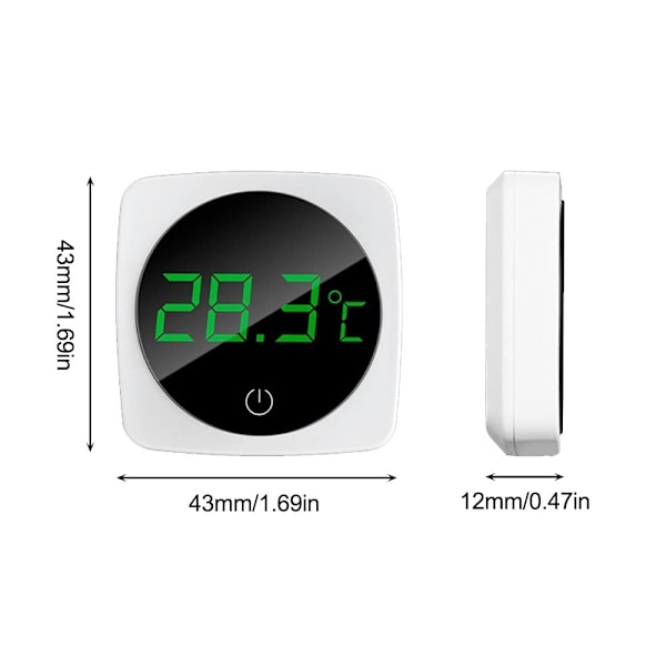 Akvarietermometer, Digital Termometer med LCD-Skærm Reptil