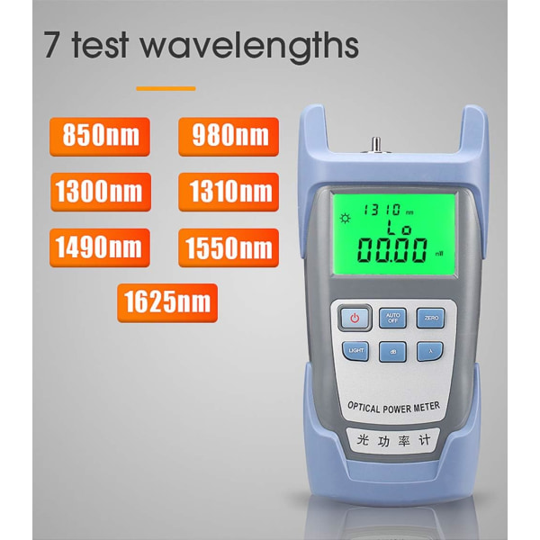 Fiberoptisk effektmeter Fiberkabeltester Fibertester -70 dBm t