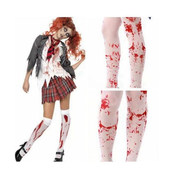 Halloween Blodstrumpor Blodhandskar Påsk Zombie Blodhandskar
