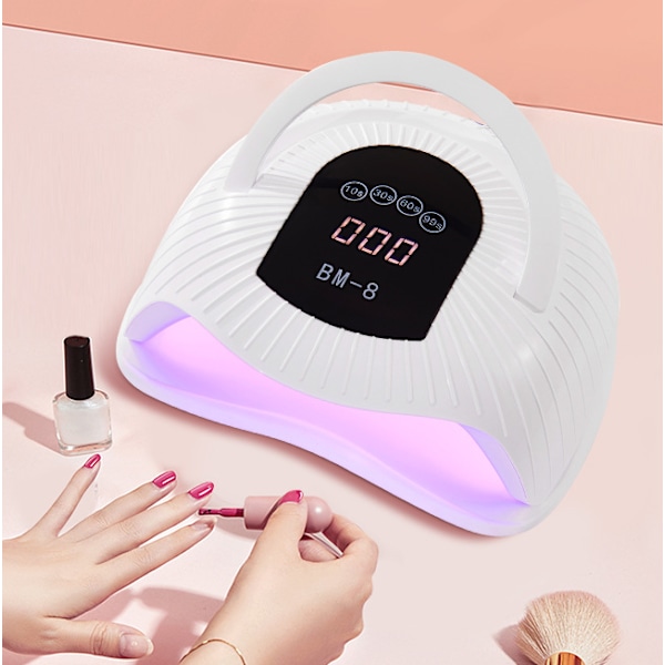 Bärbar röd LED-nagellampa ljusbehandling maskin nagelpol