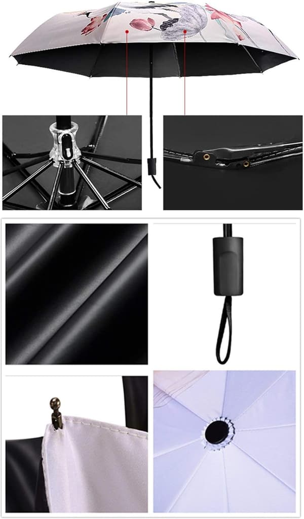 Parasol til kvinder med UV-beskyttelse - Foldbar paraply