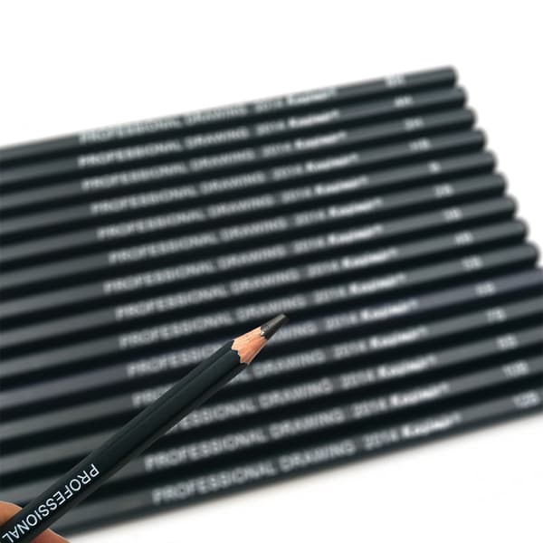 Tegneblyanter 14 stk/sett 12b, 10b, 8b, 7b, 6b, 5b, 4b, 3b, 2b, B