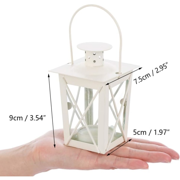 Glassgulv/Hengende Lanterne, Bærbar Glasslanterne, Te Lys DXGHC