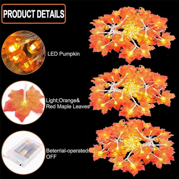 Lönn Pumpa Ljusslinga 6m 40 Leds DXGHC