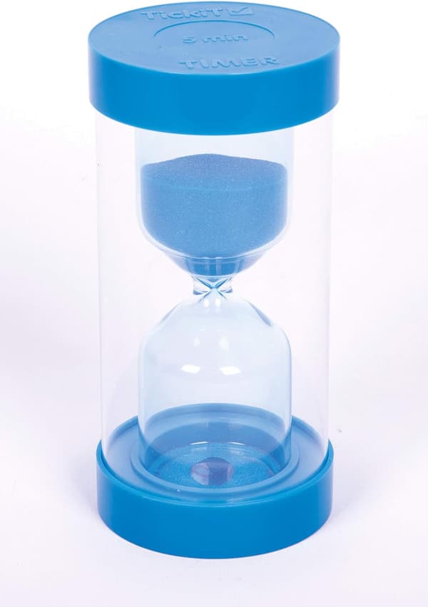 Sandtimer - 5 minuter i blått DXGHC