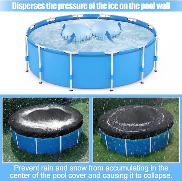 Vinterflottar för pool, 2-pack, luftkuddar, DXGHC