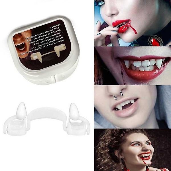 4 st Halloween vampyrtänder, förpackning: Plastlåda Plasti DXGHC